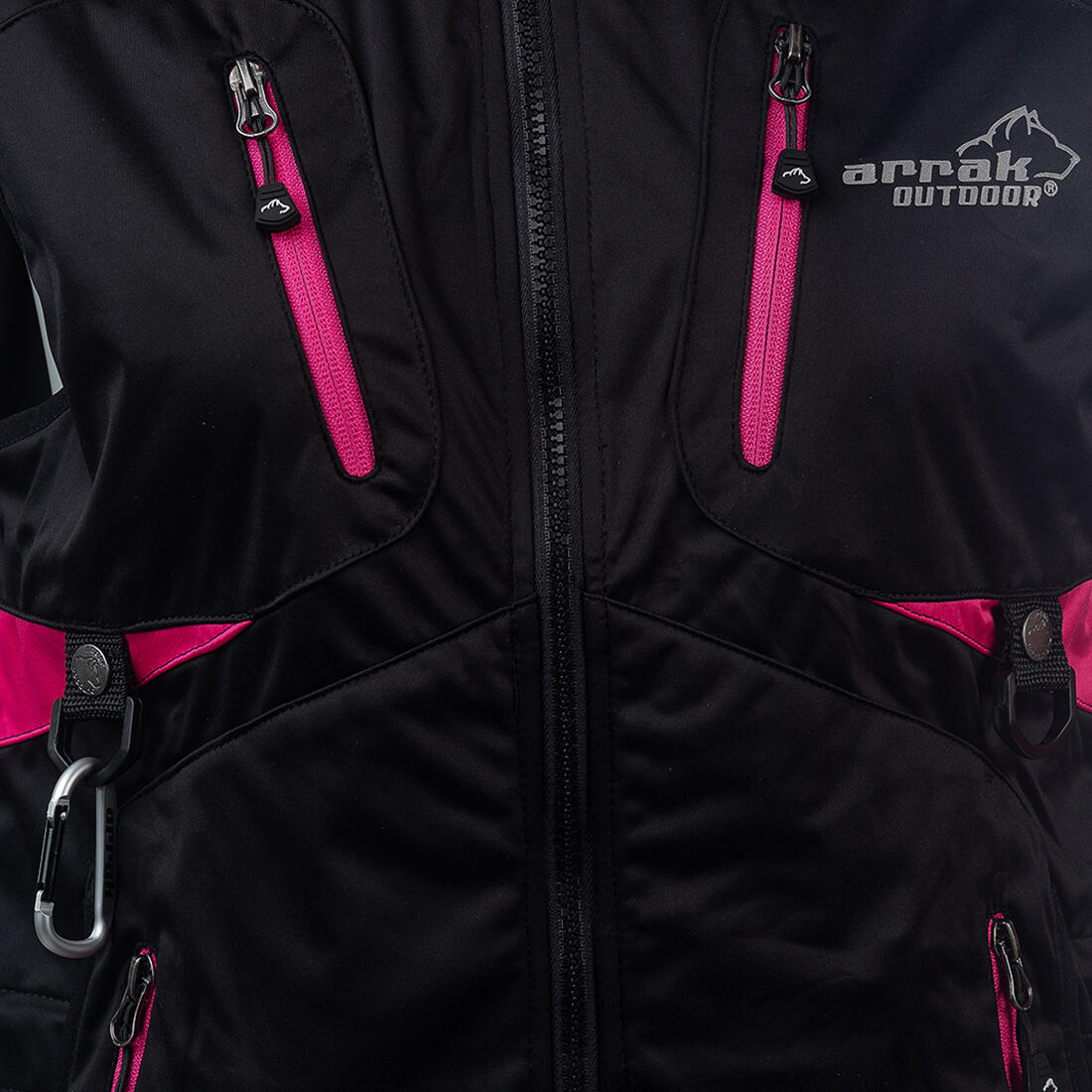 Gilet Acadia pour femme noir/rose 5/7