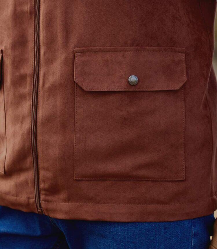 Gilet Sans Manches Multipoche en Suédine  6/7