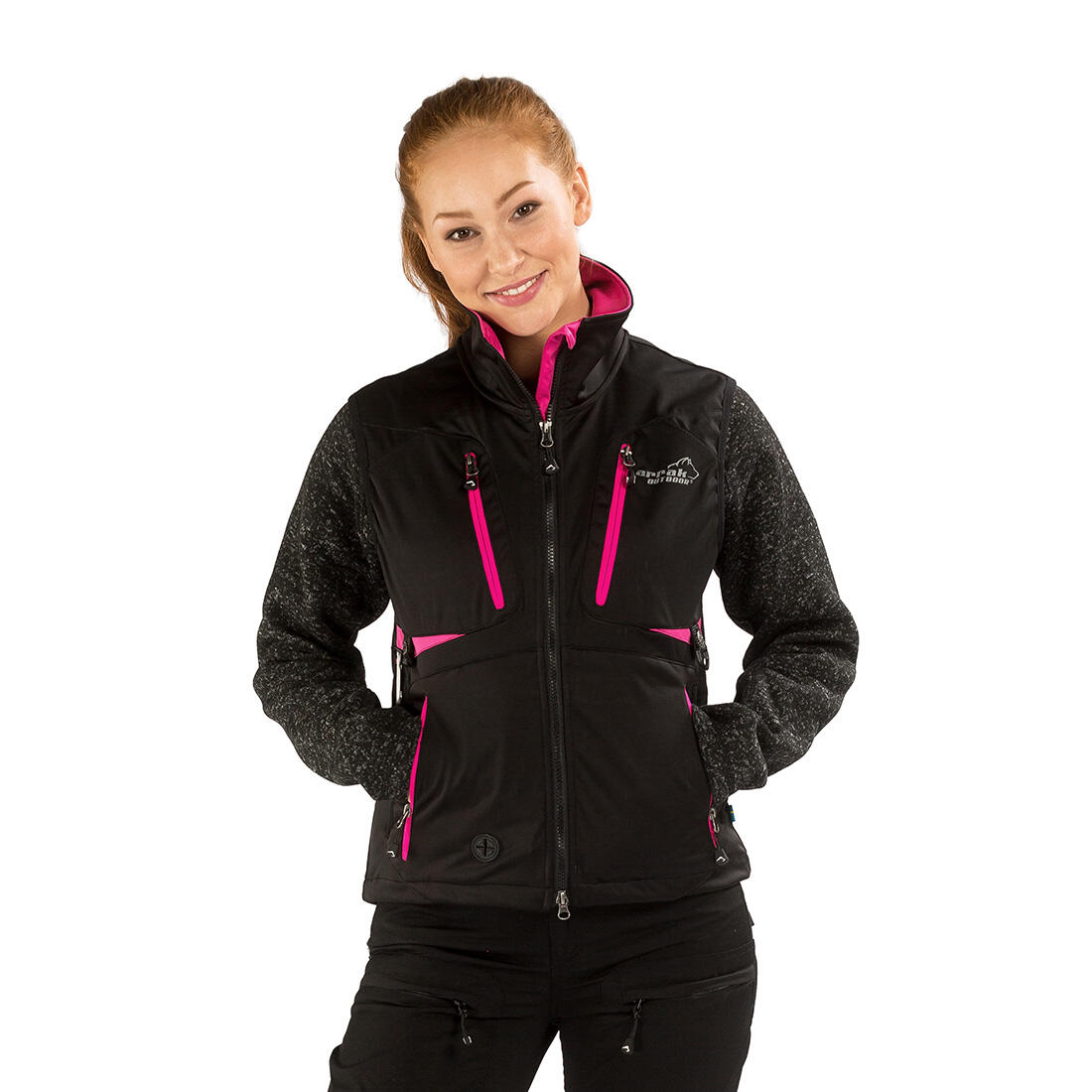 Gilet Acadia pour femme noir/rose 6/7