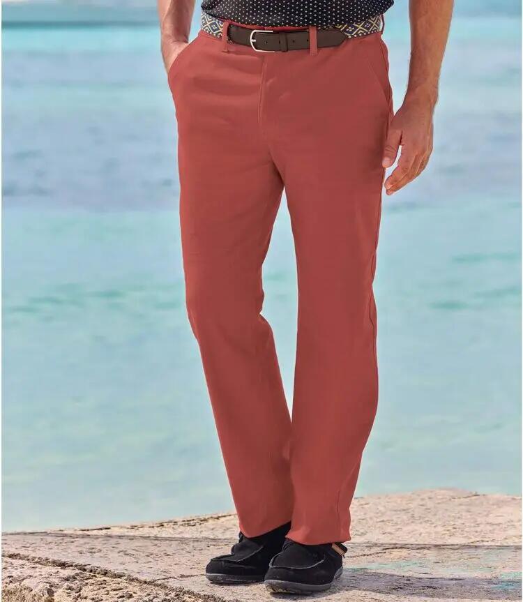 Pantalon Chino Regular Stretch Terracotta  2/3