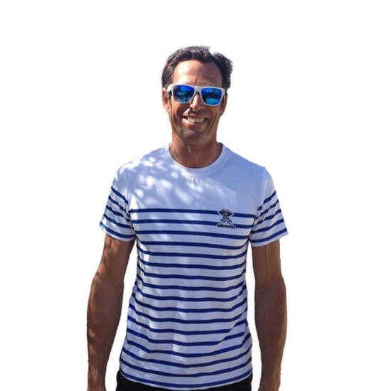 LYCRA HOMME MARINIERE PIRATE MANCHES COURTES.