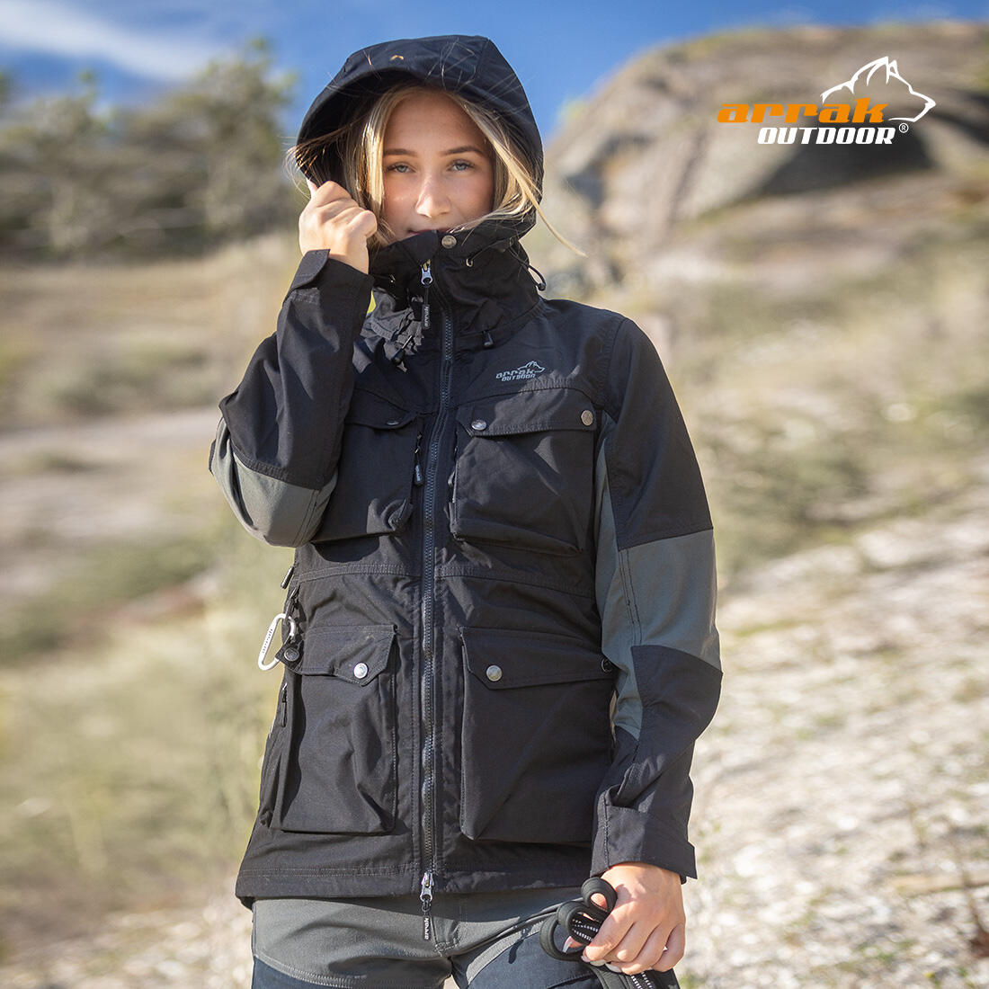 Veste hybride Arrak pour femme noire 7/7