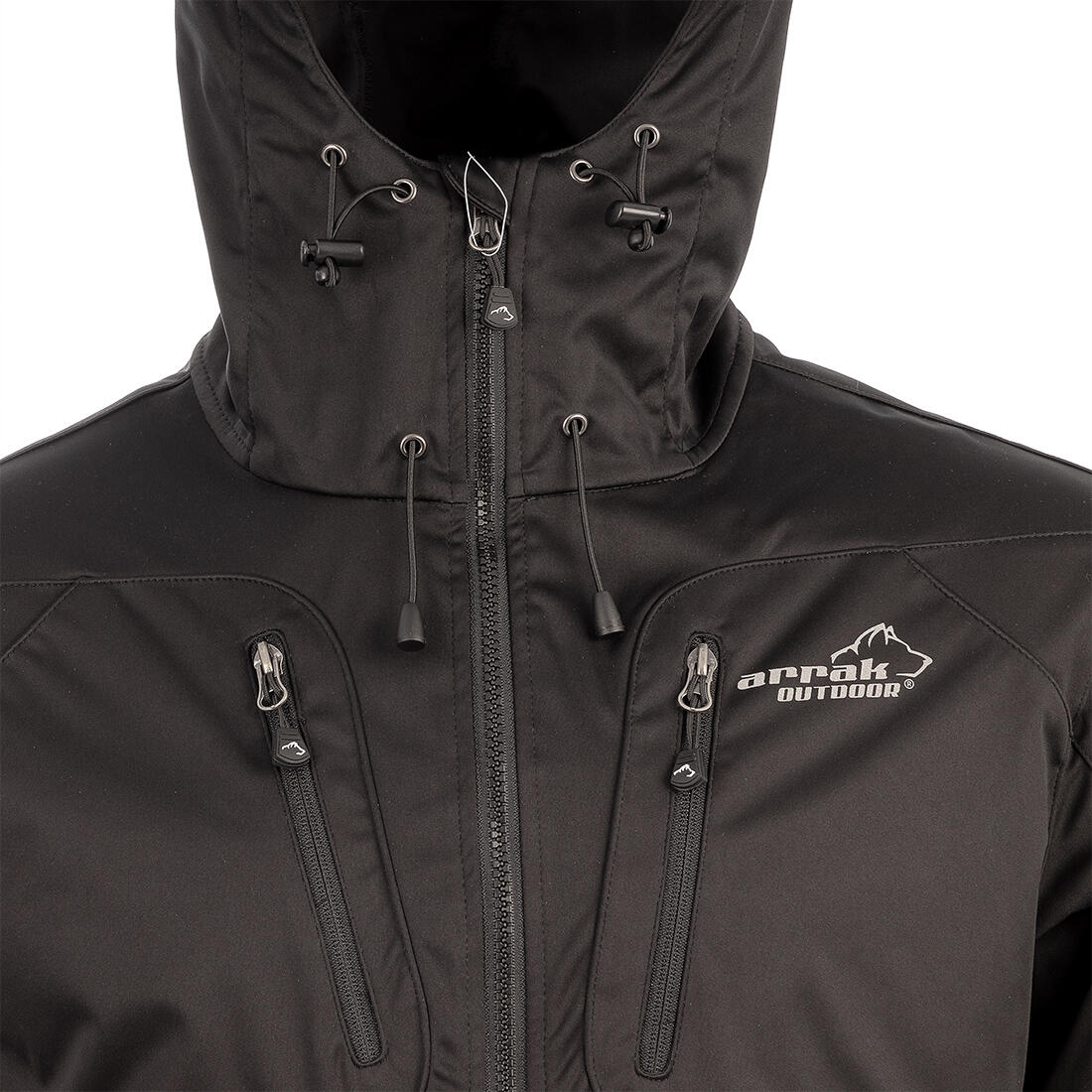 Arrak Akka Softshelljacke Herren Schwarz 7/7