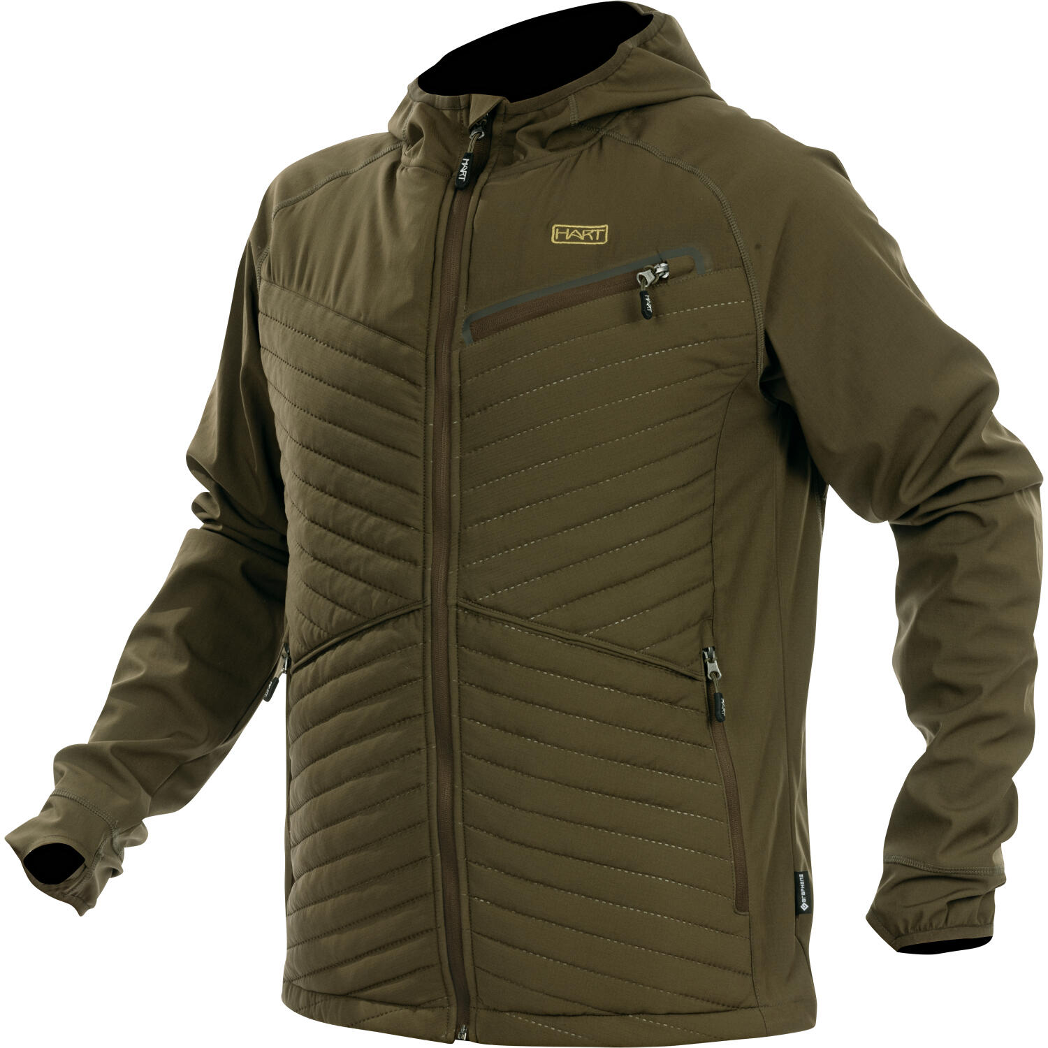 Hart Ibice Hoodie Hybridjacke Herren (Dunkeloliv) Größe M 3/5
