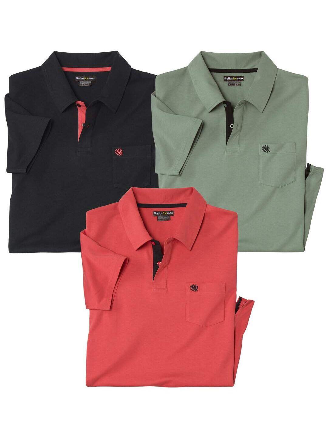 Lot de 3 Polos Coton Unis  1/5
