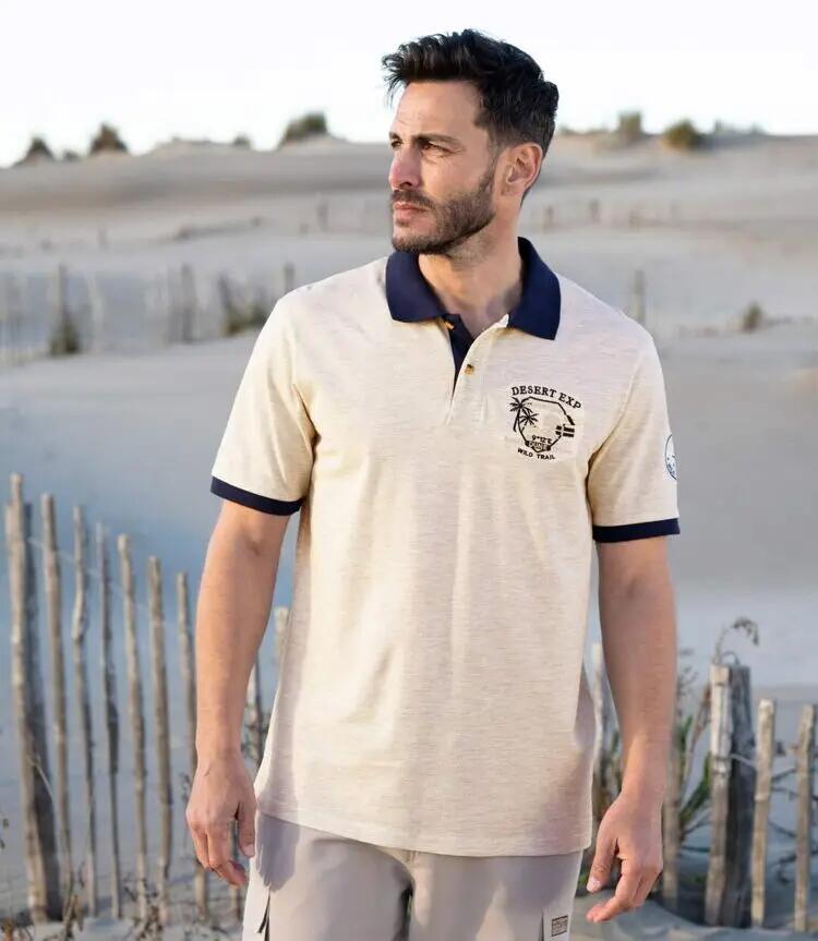2er-Pack Poloshirts Wüste in Piqué-Qualität 3/5