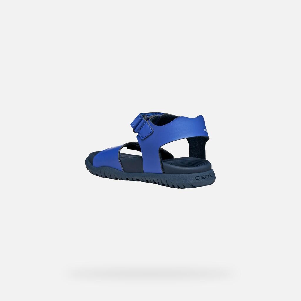 Sandales Garçon J SANDAL FUSBETTO BOY Bleu Roi/Bleu Marine 5/7