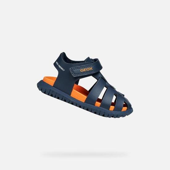 Sandales Bébé Garçon B SANDAL FUSBETTO BOY Bleu Marine/Orange