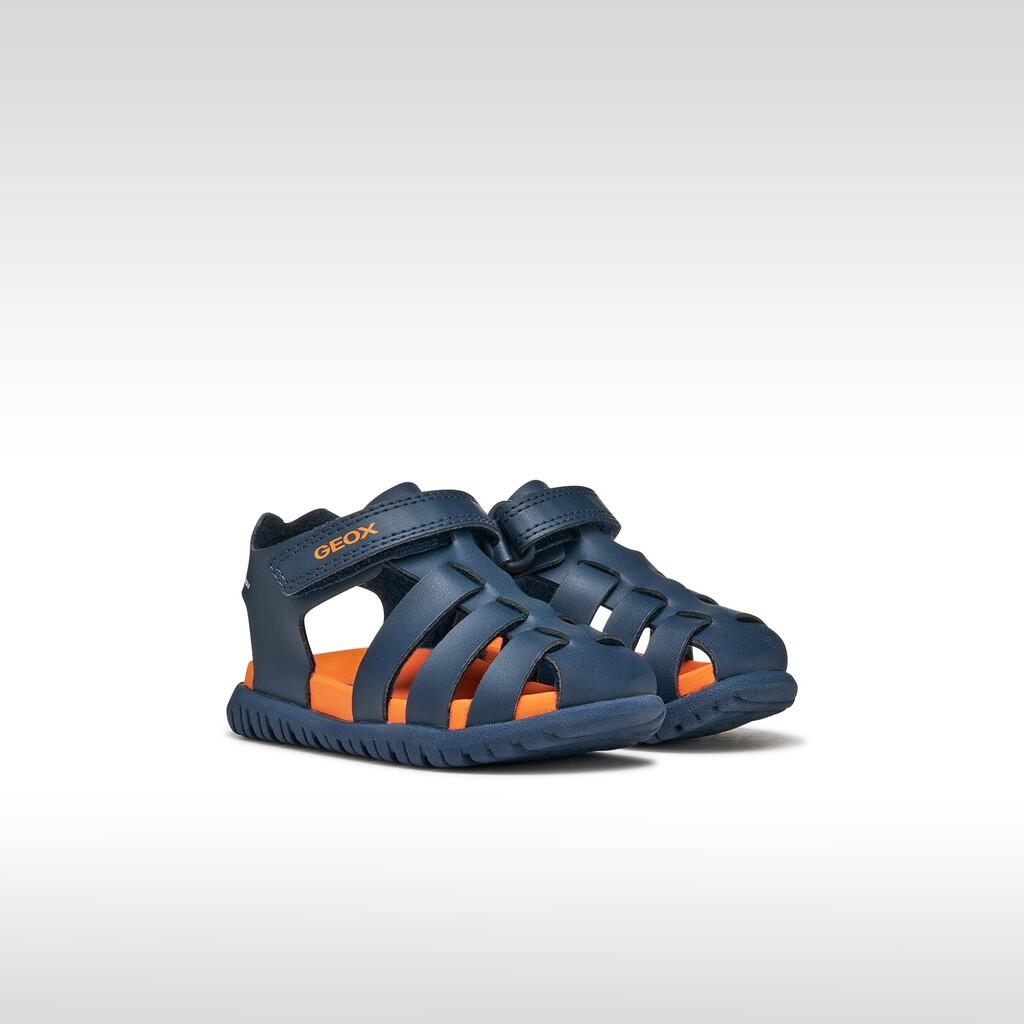 Sandales Bébé Garçon B SANDAL FUSBETTO BOY Bleu Marine/Orange 3/7