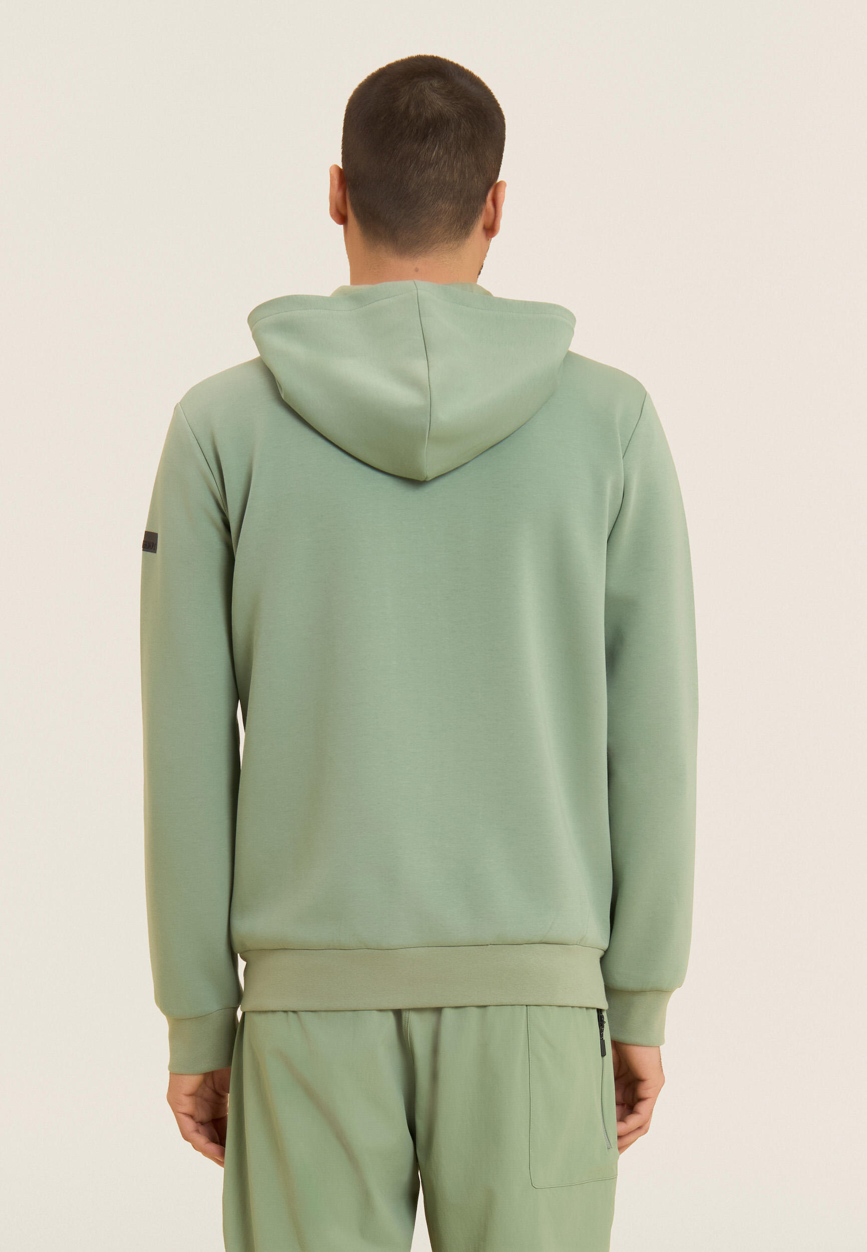 Sweat-shirt à la coupe ample à capuche et fermeture à glissière avec poches zipp 3/5