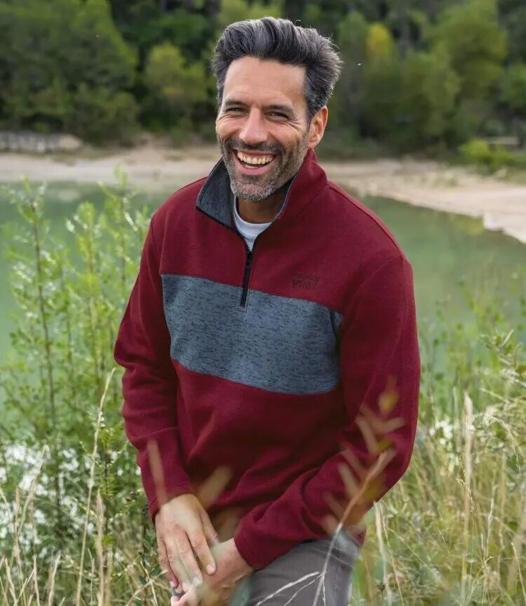 Lot de 2 Sweats Zippés en Molleton Chiné 2/7