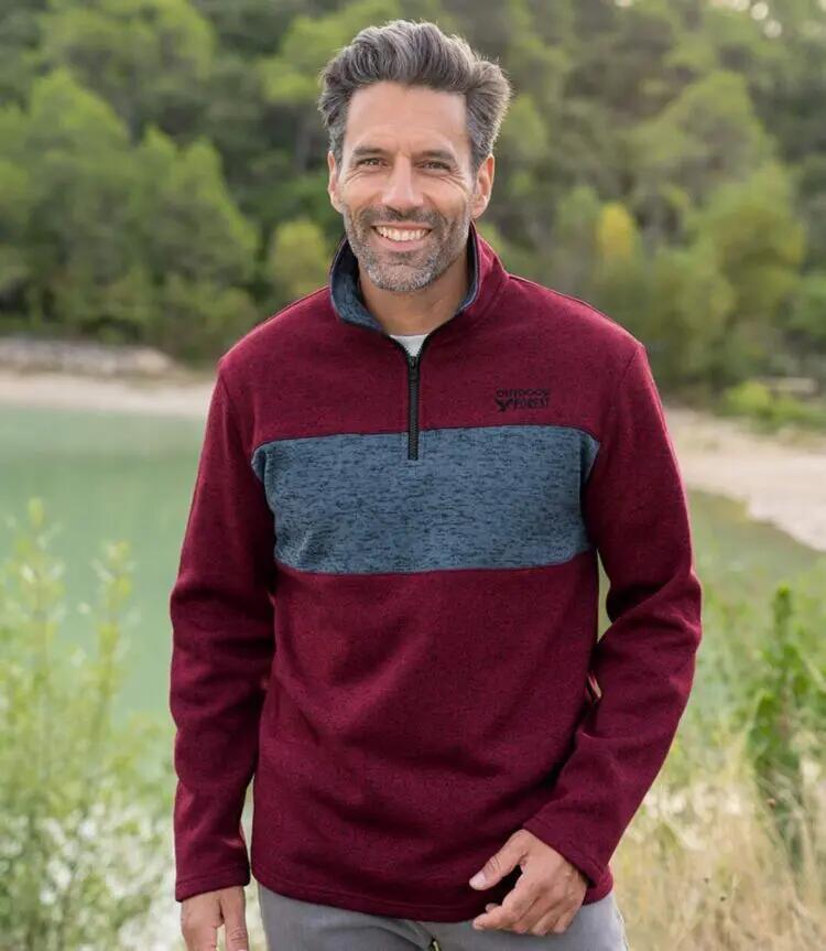 Lot de 2 Sweats Zippés en Molleton Chiné 5/7