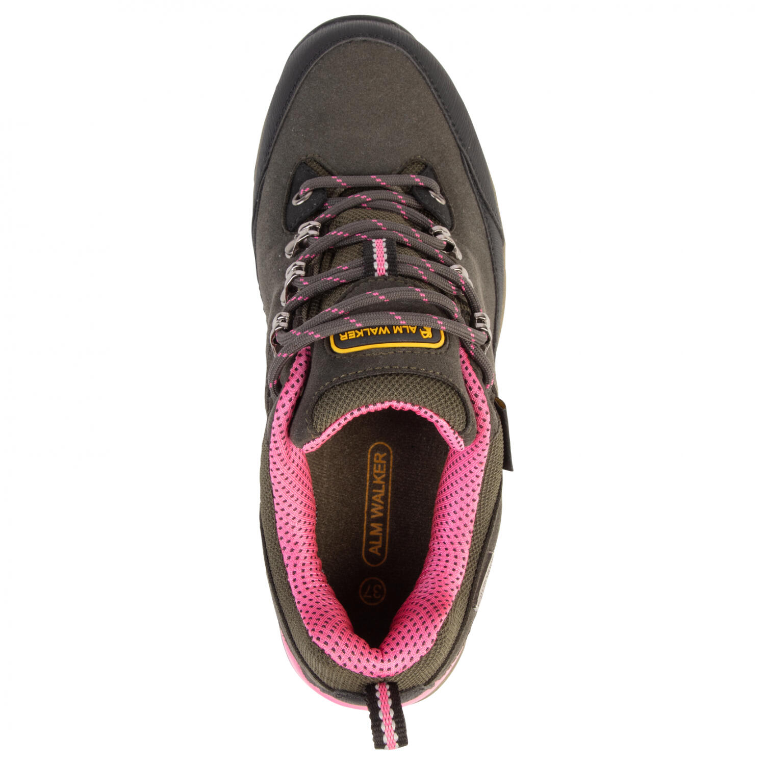 Almwalker Trekkingschuhe Ventura Pro Low Damen (Khaki/Pink) Größe 41 2/5