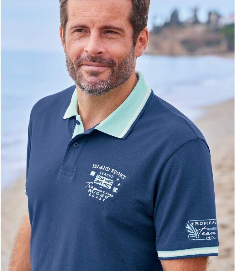 2er-Pack Poloshirts Islands Sailing in Piqué-Quali 5/7