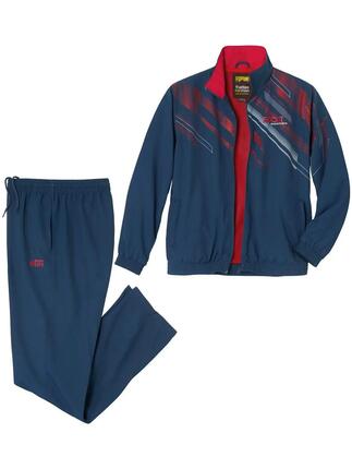 Zweifarbiger Jogging-Anzug Sport aus Microfaser