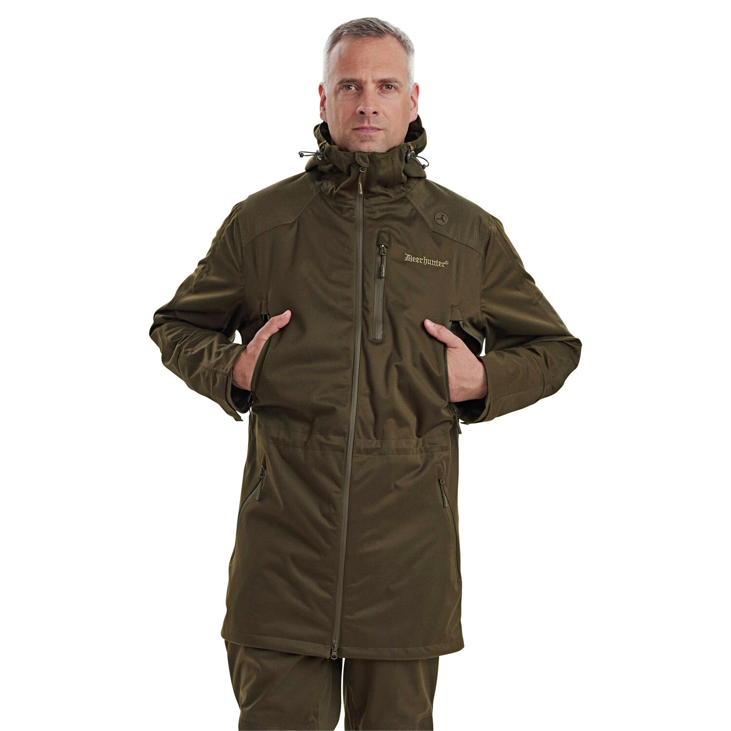 Deerhunter Excape Rain Jacket Herren (Art Green) Größe M 3/4