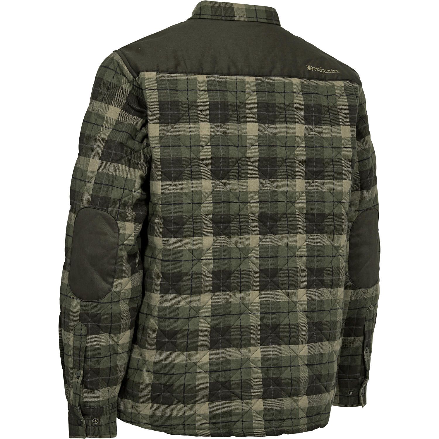 Deerhunter Elbert gefütterte Hemdjacke Herren (Green Check) Größe 4XL 2/2