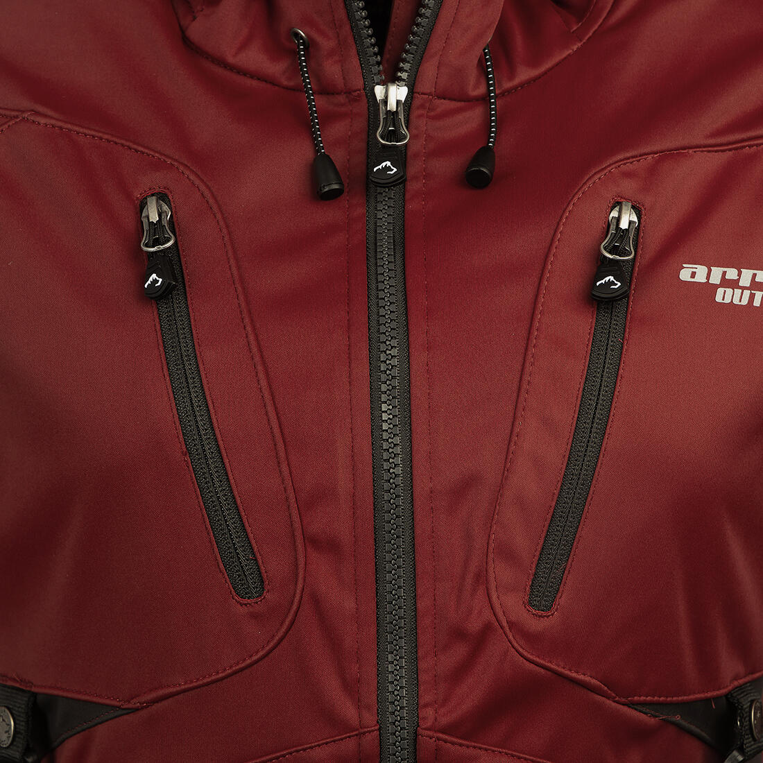 Arrak Akka Softshelljacke Herren Dunkelrot 4/7