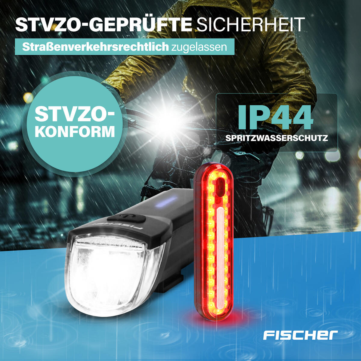 FISCHER Akku Beleuchtungs-Set STOP 30/15 5 teilig 3/7