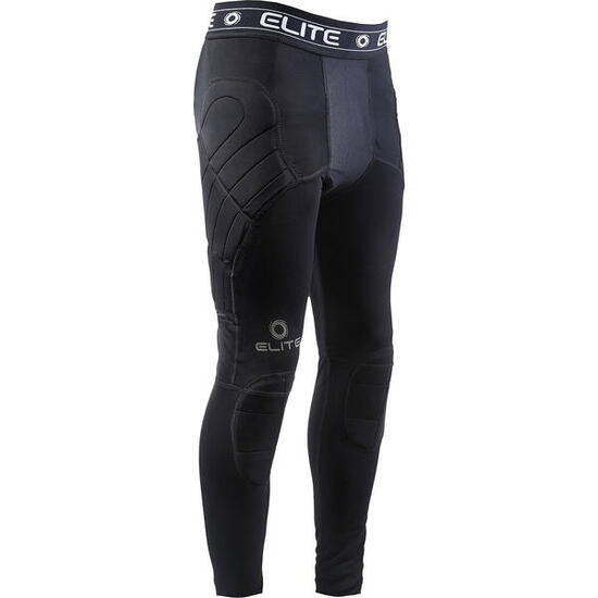 Elite Sport Body Shield pantalon de compression rembourré gardien - Noir