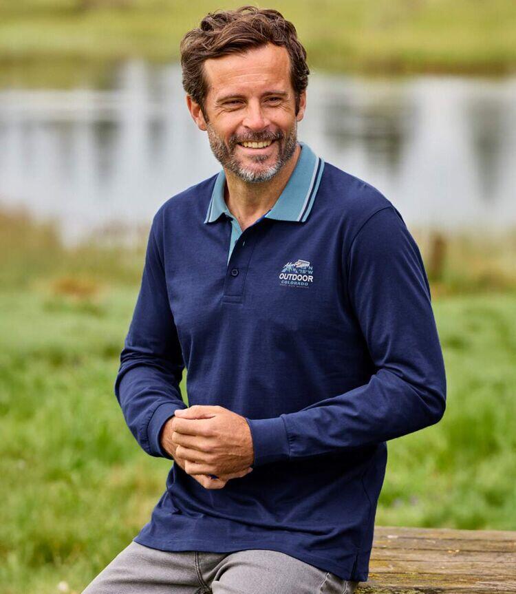 2er-Pack Poloshirts Outdoor 3/4