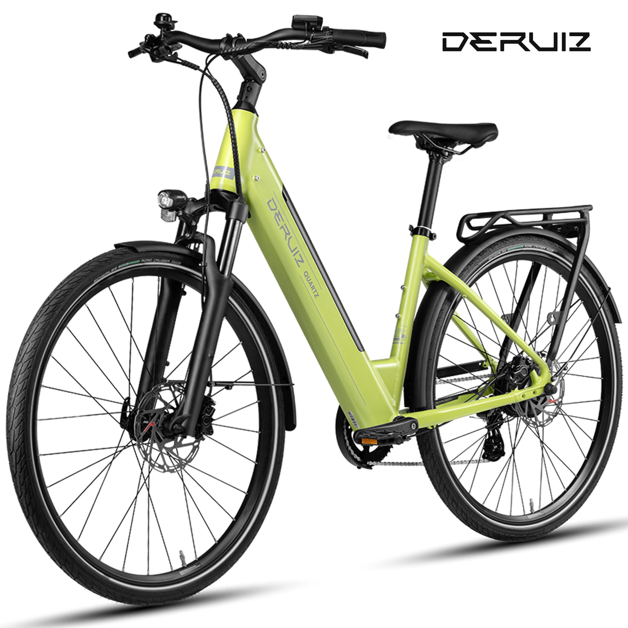 Quartz Bicicleta Eléctrica 28" 250W 48V 644Wh Sensor Par Freno Disco 8V 3/4