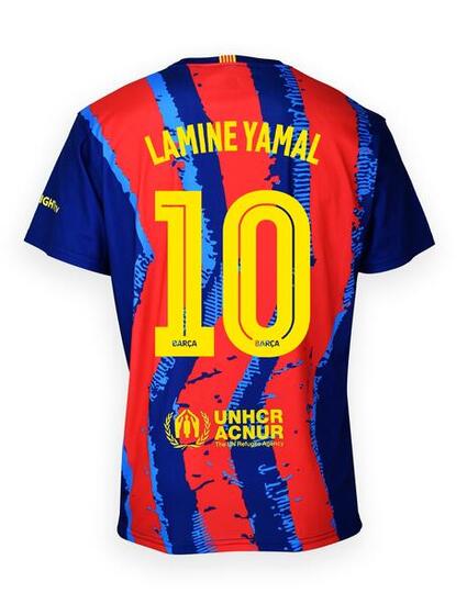 FC Barcelona 25-26 Premium Auswärtstrikot Nr. 4, Replica – LAMINE YAMAL 10