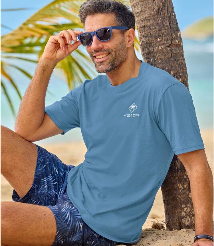 Lot de 4 Tee-Shirts Coton Unis Palm  3/5