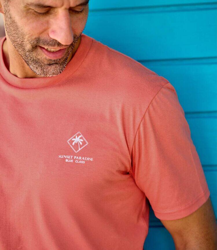 Lot de 4 Tee-Shirts Coton Unis Palm  4/5