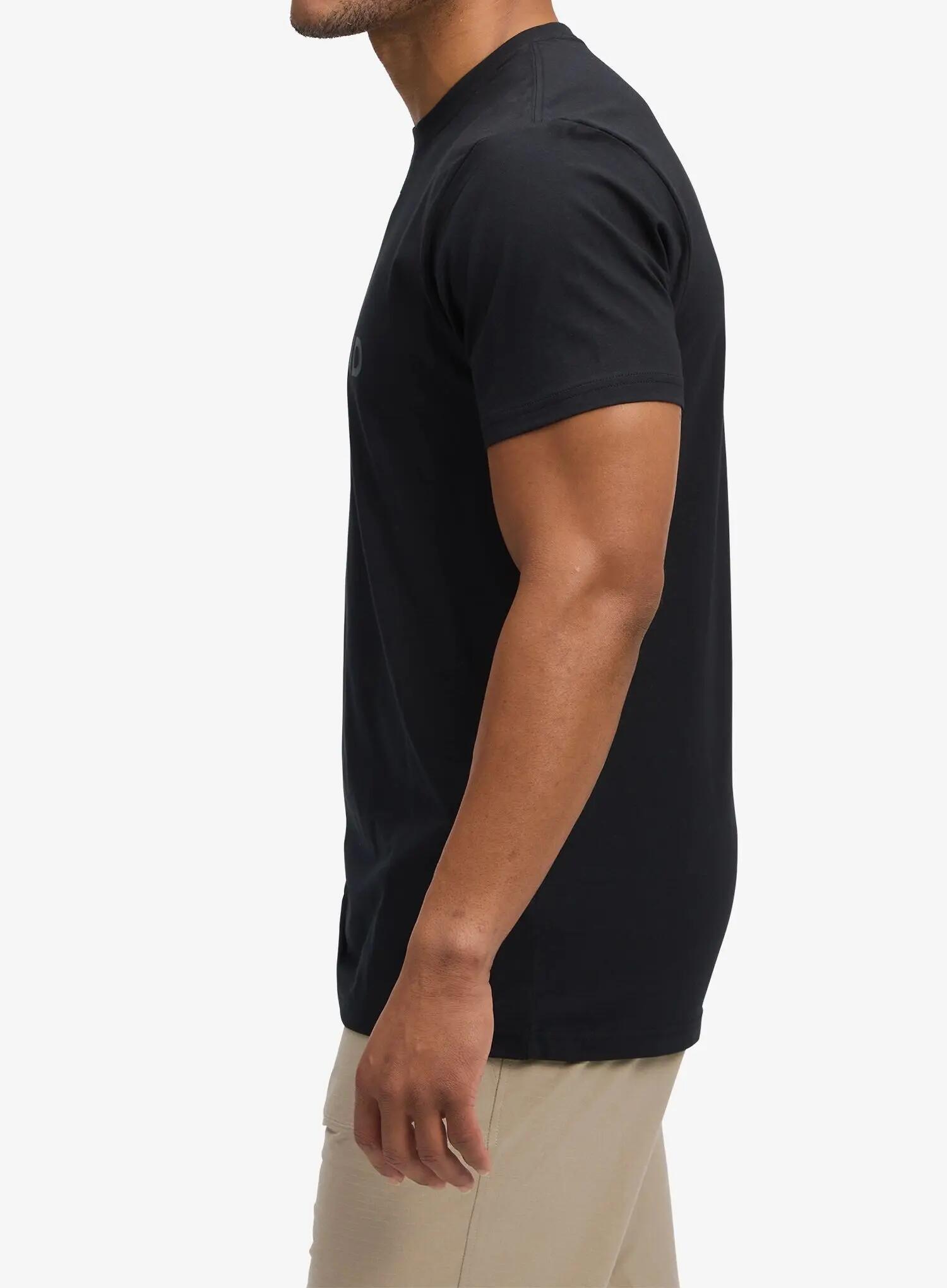Koszulka bawełniana męska Black Diamond Mini Stacked SS Tee 3/4