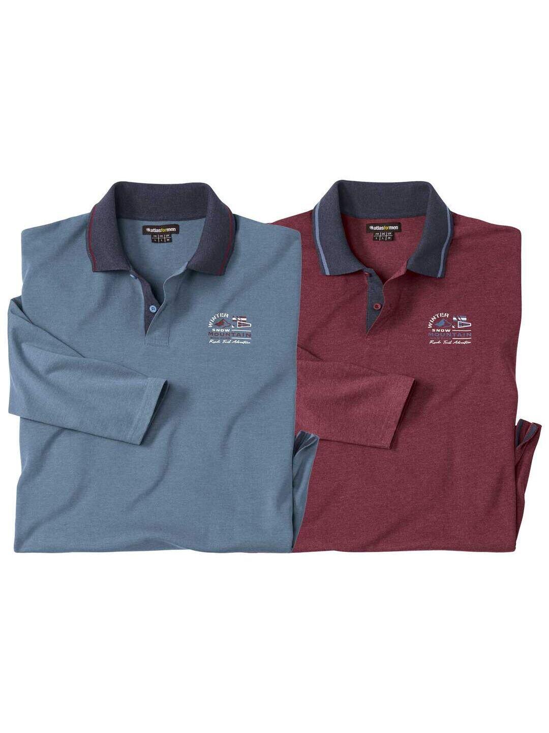 Lot de 2 Polos Jersey Mountain 1/5