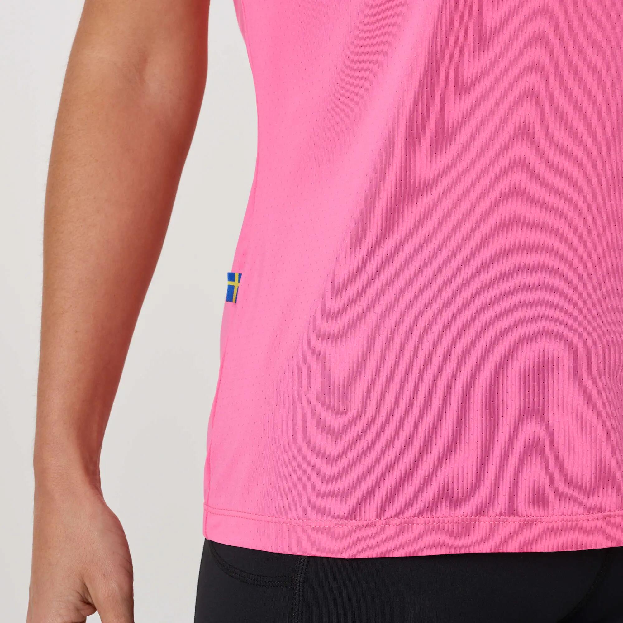 Synthetisch T-Shirt Korte Mouw Training Vrouw Core Sneldrogend 7/8
