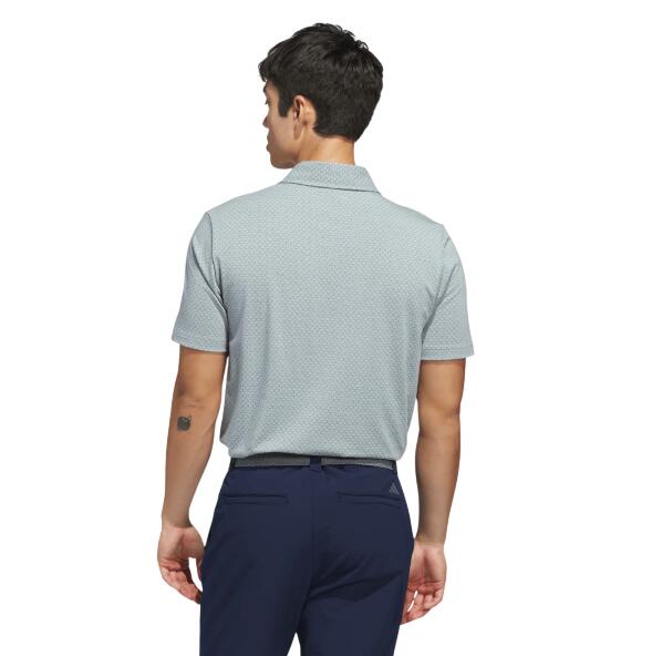 Adidas Ultimate+ GO-TO Printed, polo de golf pour homme, gris 3/5