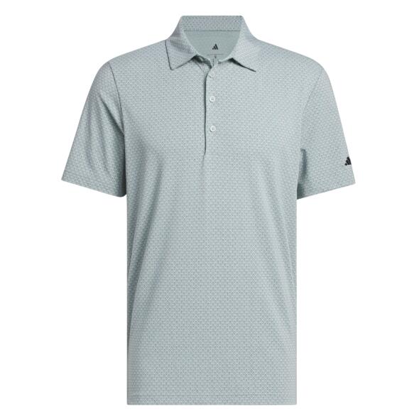 Adidas Ultimate+ GO-TO Printed Men's Golf Polo – Grey