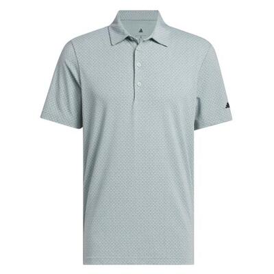 Adidas ultimate+ go-to printed, golfpolo voor heren, grijs