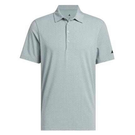 Adidas Ultimate+ GO-TO Printed, Polo de Golf para Hombre, Gris