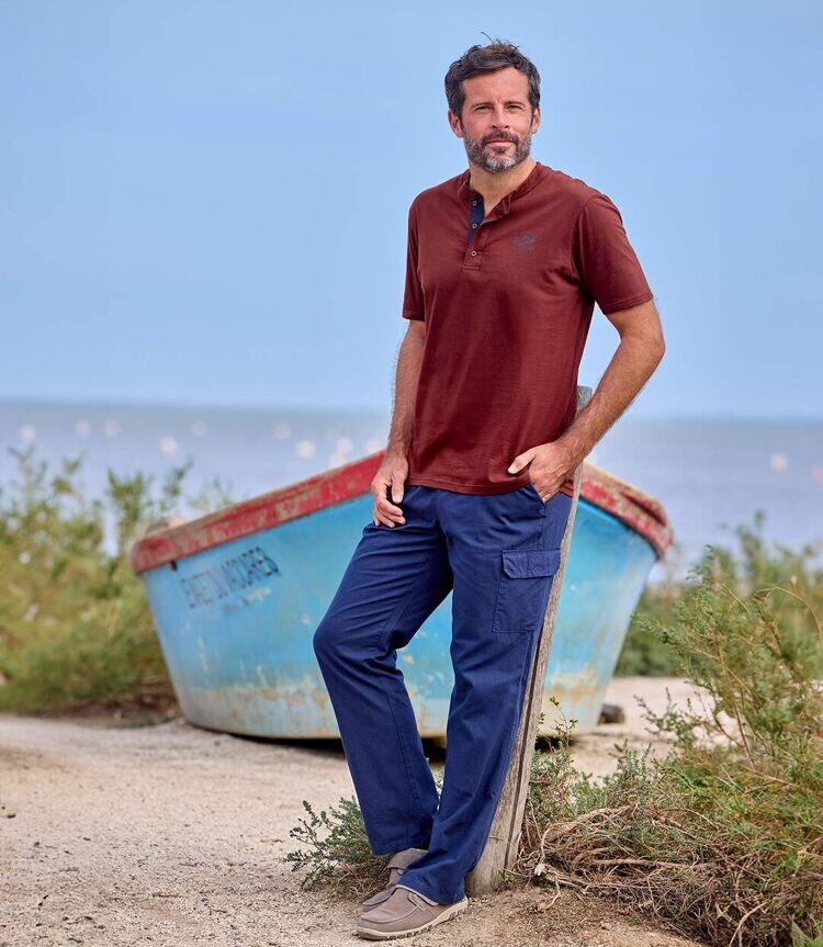 Lot de 6 Tee-Shirts Col Tunisien Outdoor 6/7
