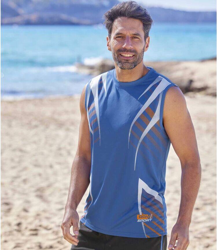 Lot de 2 Tee-Shirts Sans Manches Summer Sport 2/5