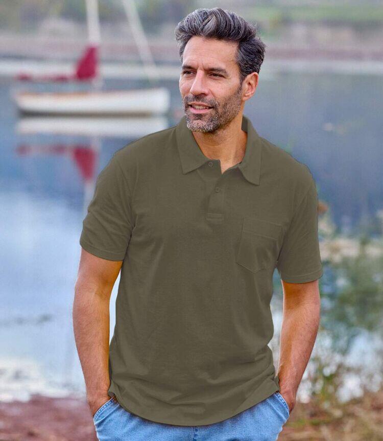 4er-Pack Poloshirts aus weichem Jersey 5/7