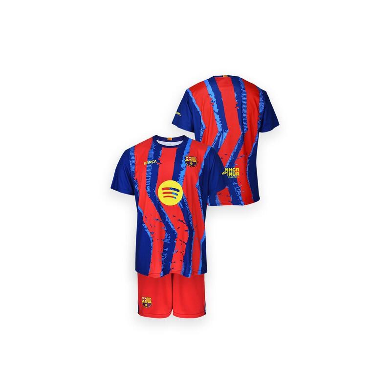 FC Barcelona 2025-26, divisa da trasferta premium per bambini, numero 4, replica