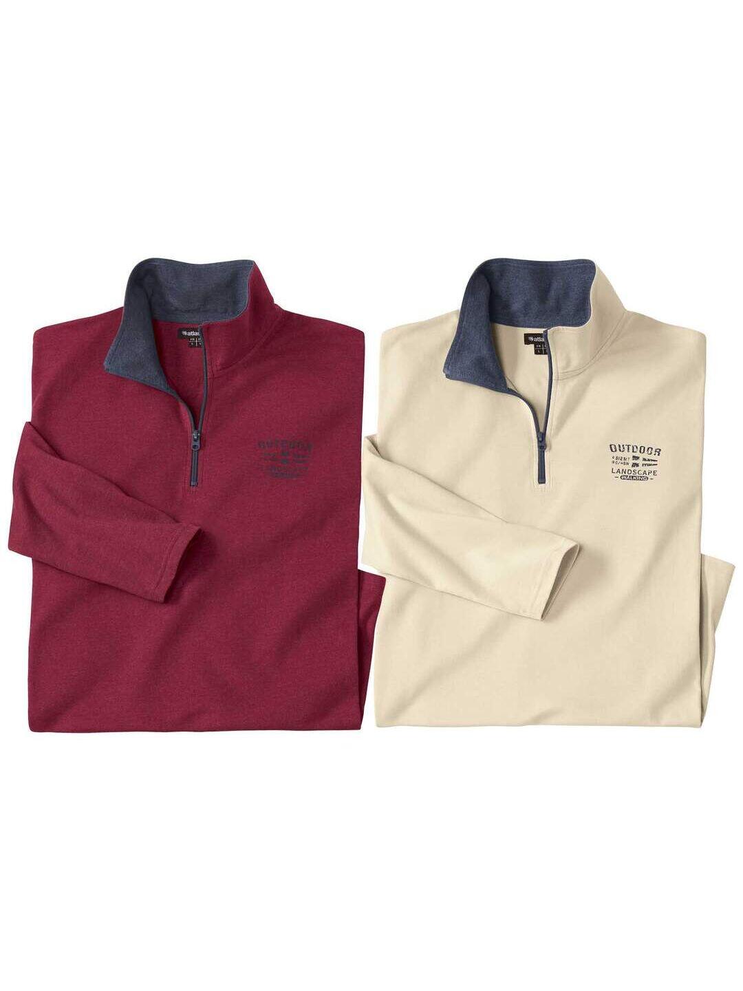 beige / bordeaux
