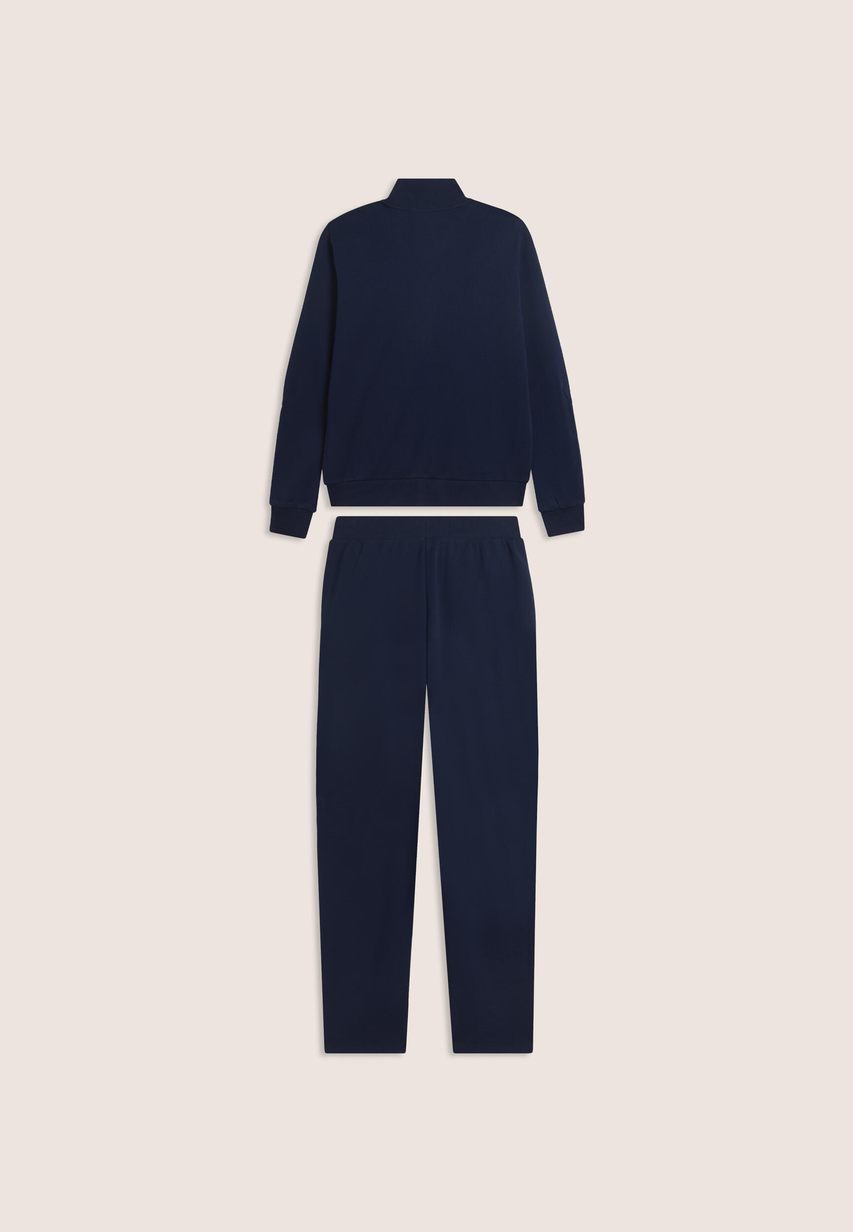 Tuta uomo zip e collo alto in cotone Interlock 2/3