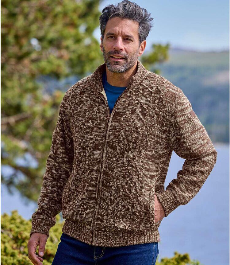 Gilet Tricot Doublé Polaire  2/4
