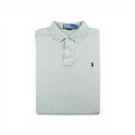 Second life - Herren Poloshirt Kurzarm Grau - Wie neu