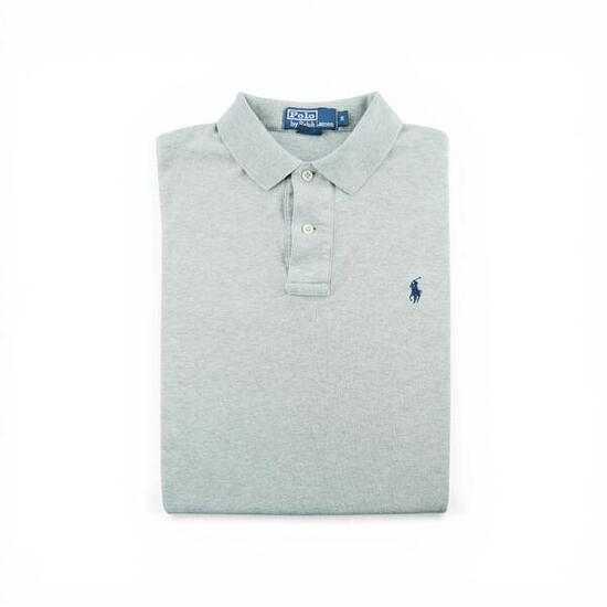 Second life - Herren Poloshirt Kurzarm Grau - Wie neu