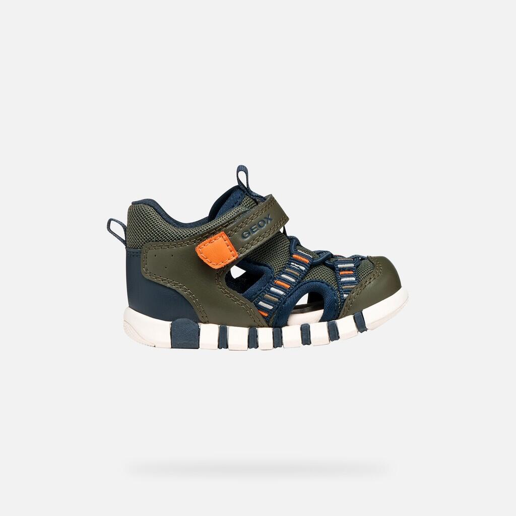 Sandales Bébé Garçon SANDAL IUPIDOO BABY BOY Vert Foncé/Orange 2/7