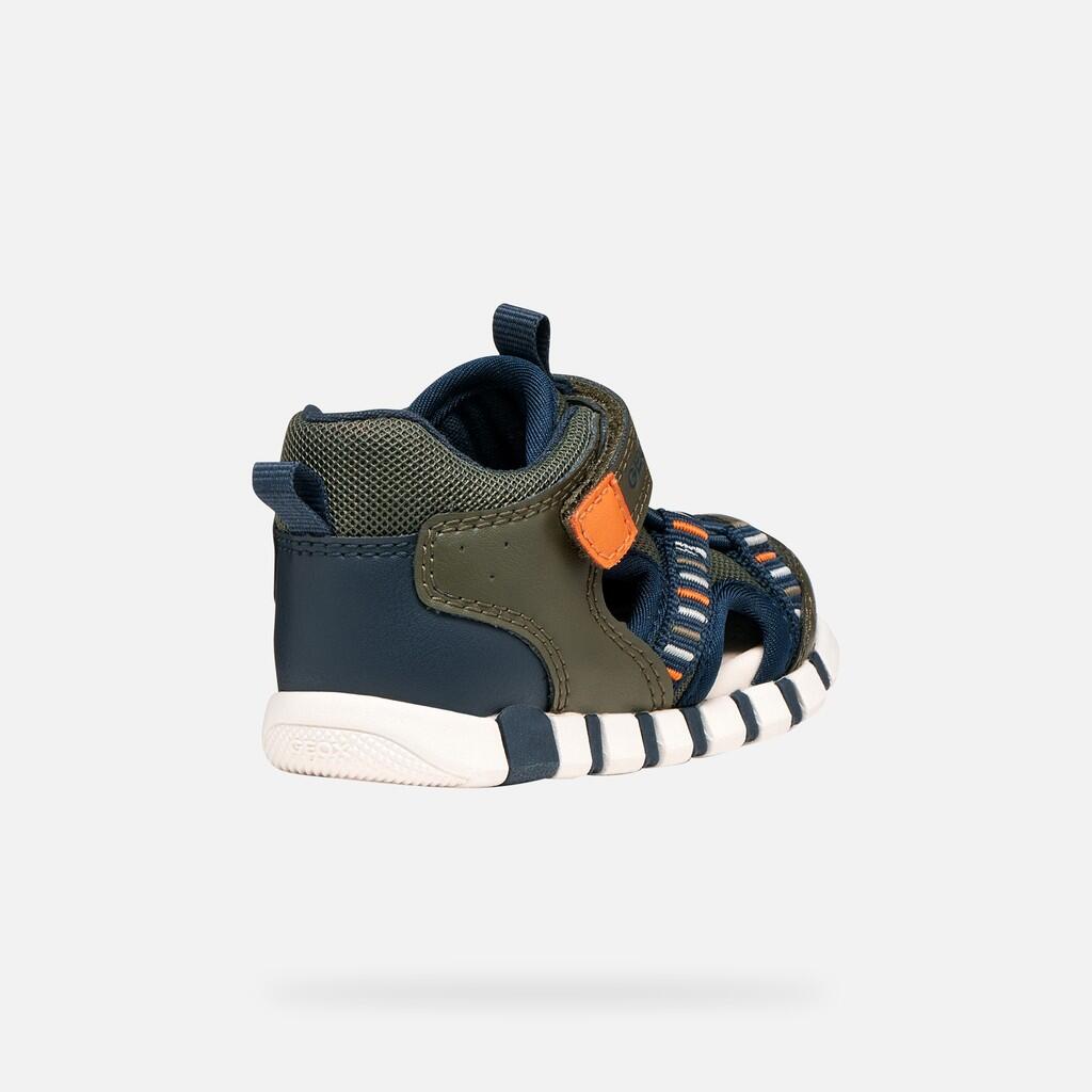 Sandales Bébé Garçon SANDAL IUPIDOO BABY BOY Vert Foncé/Orange 6/7