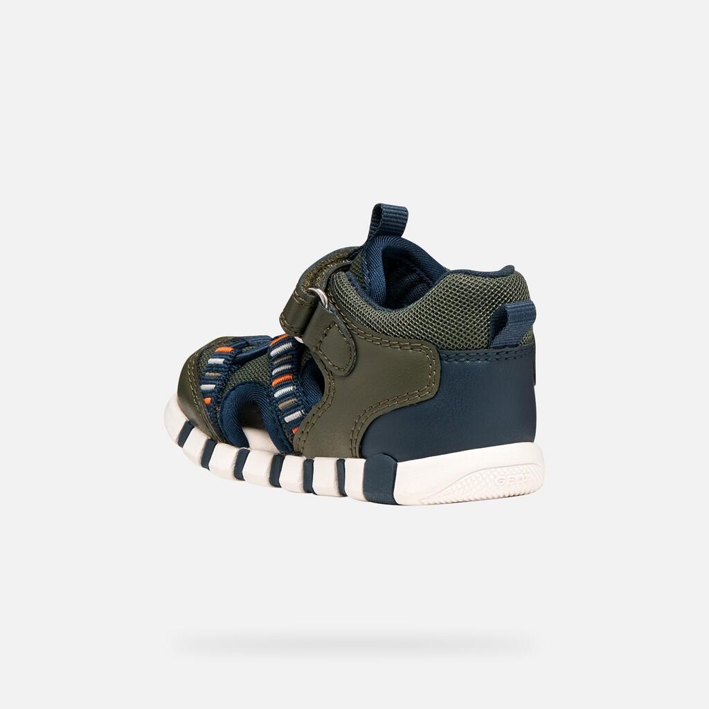 Sandales Bébé Garçon SANDAL IUPIDOO BABY BOY Vert Foncé/Orange 5/7