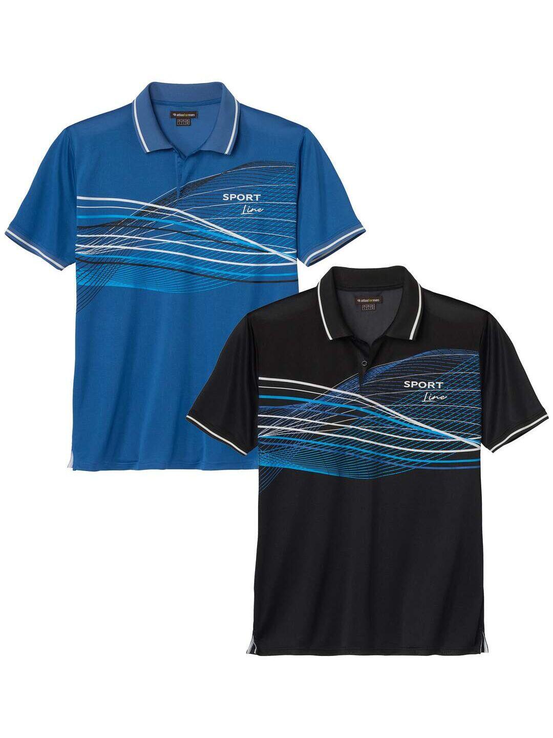 Lot de 2 Polos Sport Line  1/5