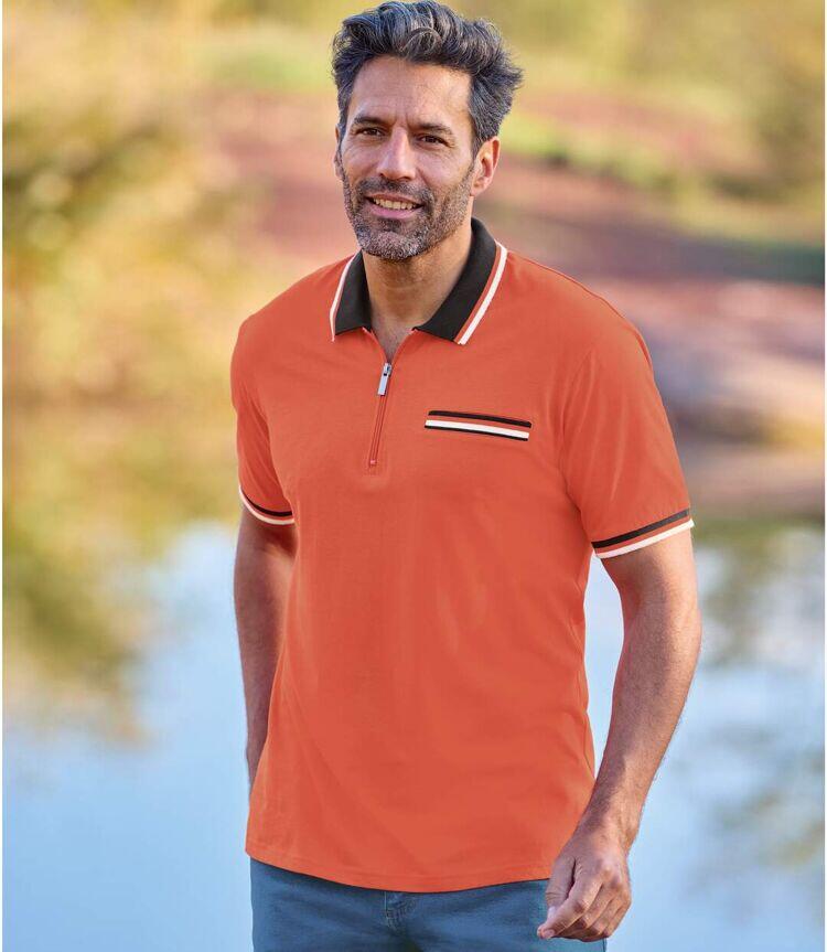 Lot de 2 Polos Col Zippé  3/5